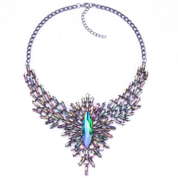 Necklace - Light My Fire Multi-Color Statement - Picture 2 of 4